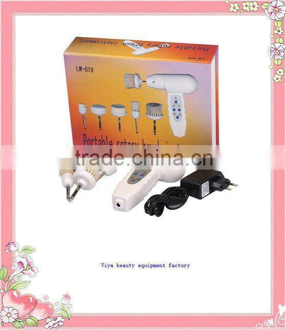 LW019 Handheld electric facial cleansing rotary brush for gentle skin care beauty machine