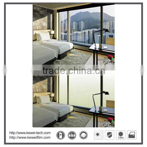 Electronic Switchable Glass with non-adhesive smart film inside, turn on and off