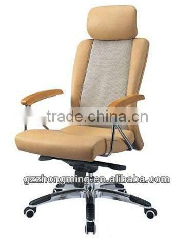 Modern Swivel Leather Office Executive Chair With Headrest Leather Office Chair Wholesale BY-119A