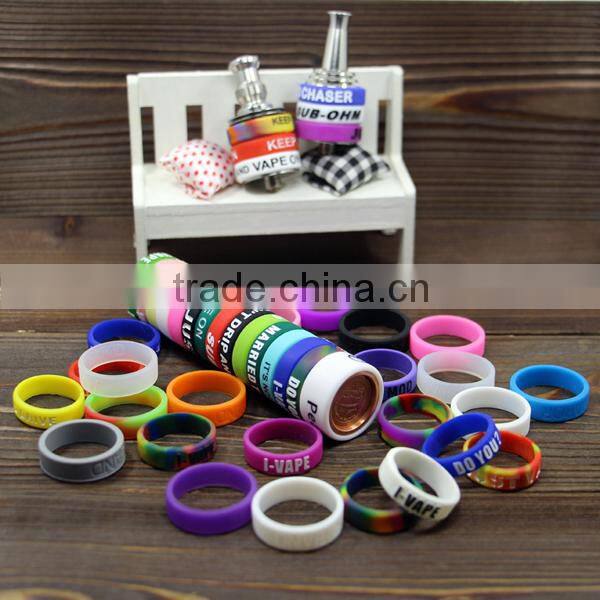 Silicone vape ring custom anti-scalded silicone ring bands for mechanical mod