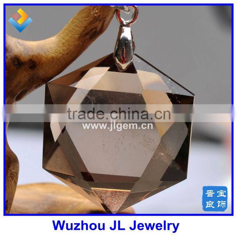 2016 Hot Sale Natural White Crystal David Star White Six Amn Star Pendant