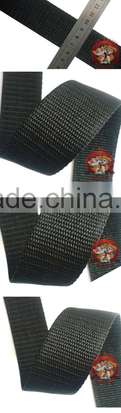 Nylon Strap for tent, trampoline accessories, 3.8cm black nylon belt polyester belt webbing wholesale