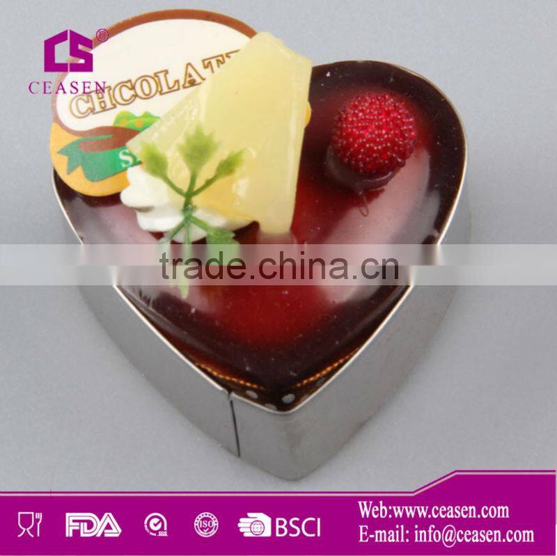 stainless steel heart-shape cookie cutter