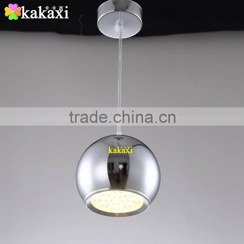 18W Apple LED Pendant Lights For Dining Room Lamp Plating Silver Color Creative LED Art Chandelier