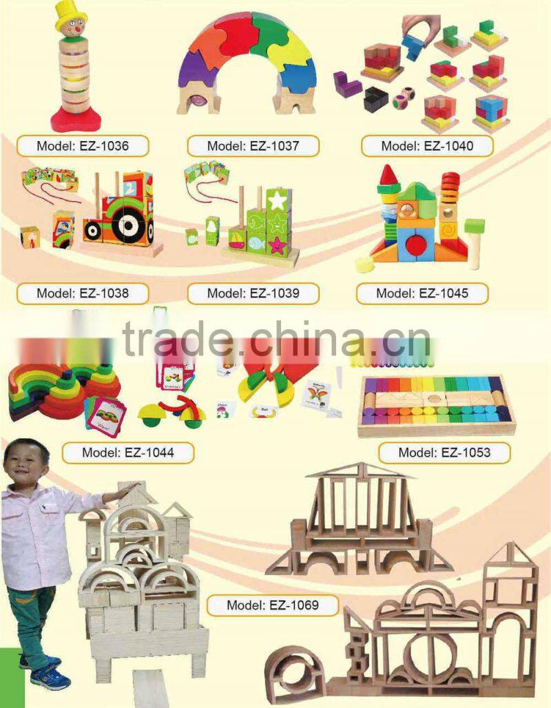 Wooden toy building blocks children wooden building blocks toys