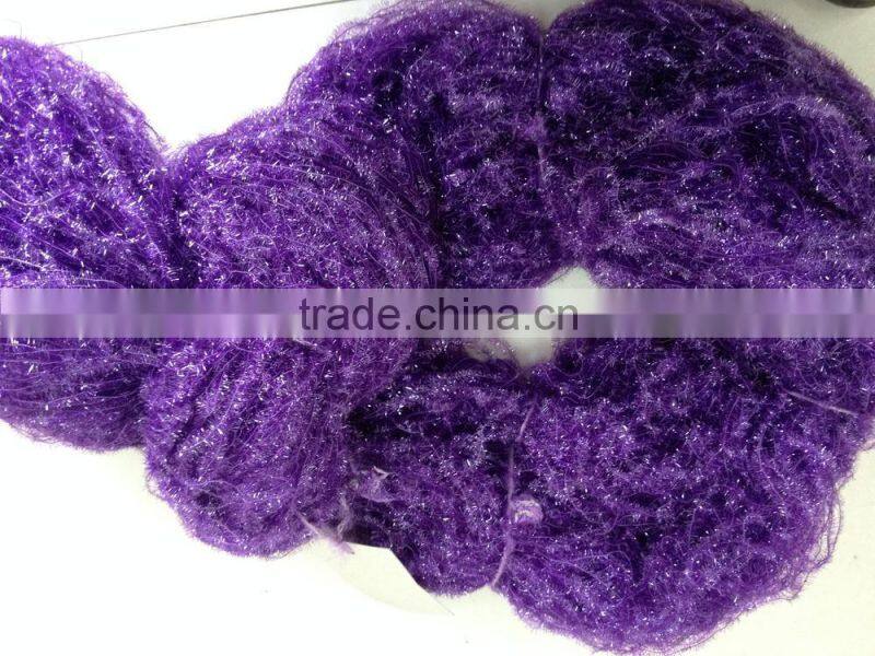 100%nylon feather fancy yarn pattern for knitting scarf