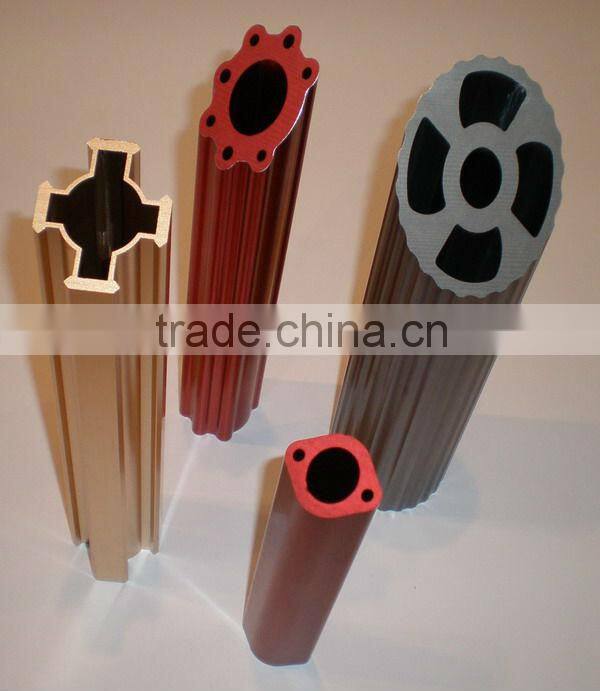 aluminium pipe for clothing hanging as client's drawing/request