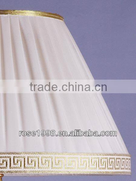 white and gold ceramic lamp table