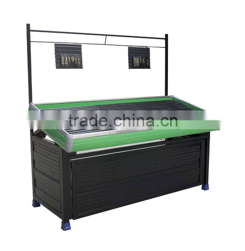 supermarket vegetable display rack