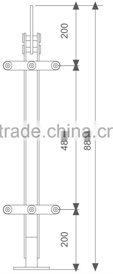 balcony stainless steel garden stair railing