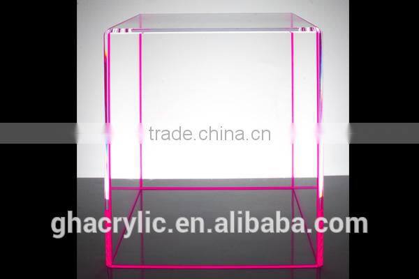 Shenzhen factory wholesale Colorful acrylic boxes for package