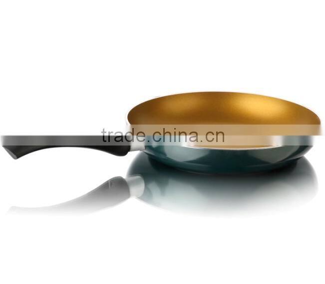 Aluminum Pressed/ Forged Copper nonstick Coating Outer Painting Fry Pan Pizza Pan Egg Pan Round Crepe Pan