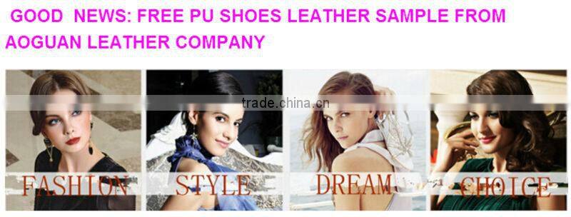 soft hand feeling pu leather for shoes upper