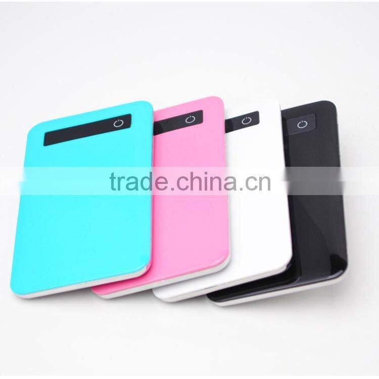2014 newest style Mobile Power bank, Slim power bank 5000mah,Touch screen power bank