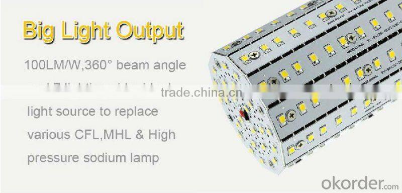 LED Fin series corn light: More than100lm/w, lower weight, lower temperature rising