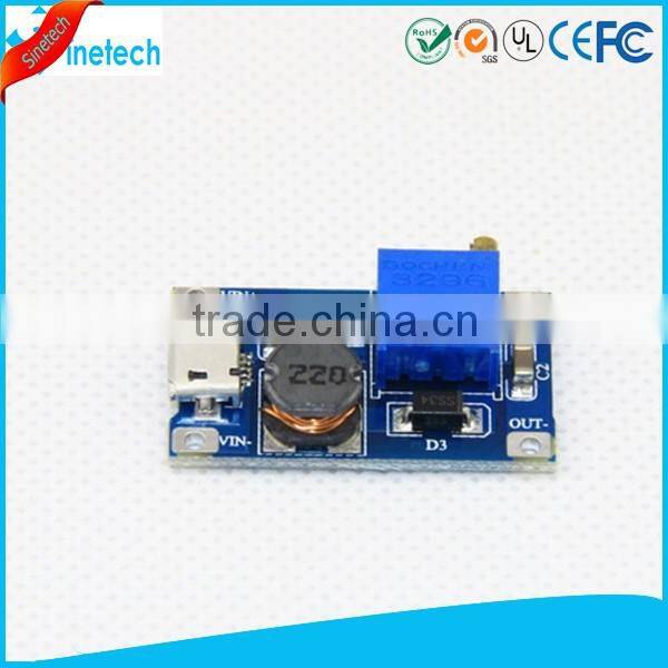 DC-DC step up module input wide voltage 2 / 24V to 5/9/12 / 28V adjustable