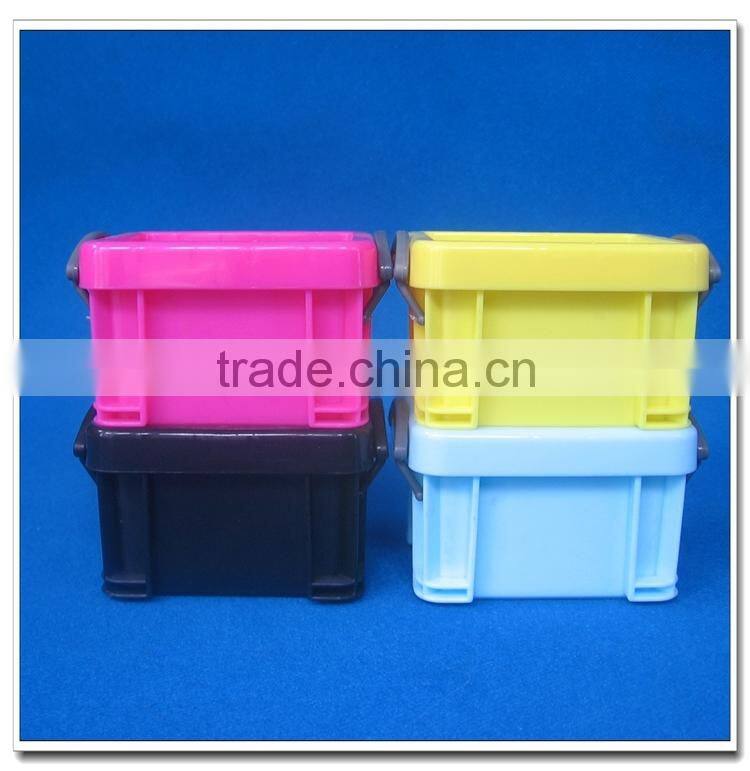Clear mini colorful plastic box