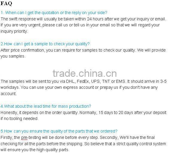 Customized high precision cnc machining parts for machinery