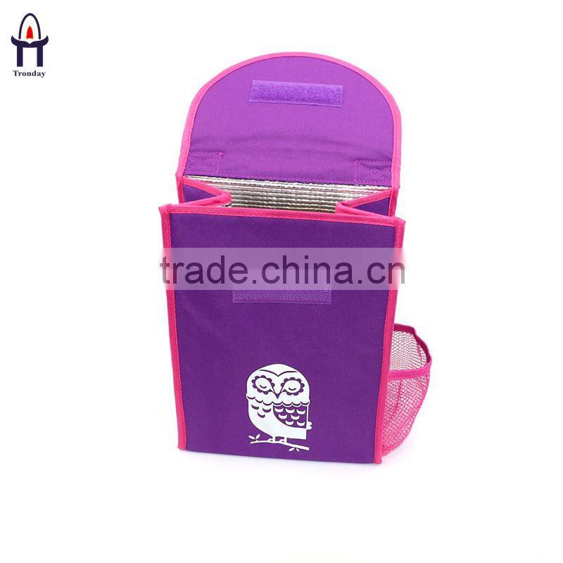 600D polyester fitness cooler bag school and office thermal lunch bag