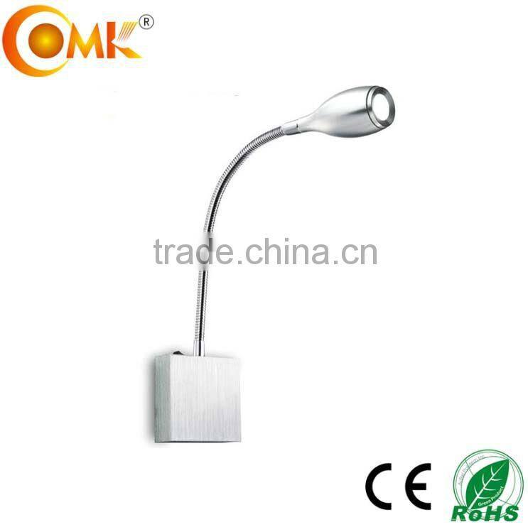Long goose flexible led bed side wall light
