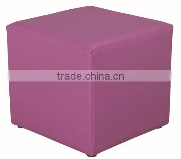 Faux leather round ottoman for home living room under mail order