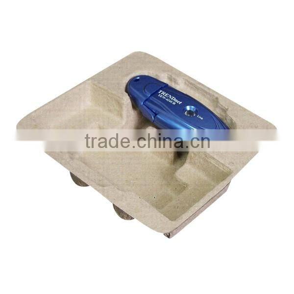 Molded paper pulp packaging