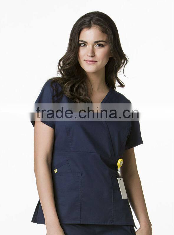 Fashion Scrubs for women/Medical Crossover Scrub Top