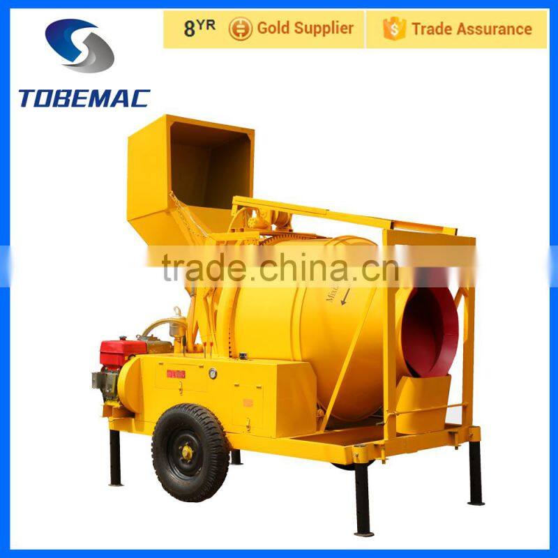 2015 new TOBEMAC JZC350DHL Concrete Mixer With Lift