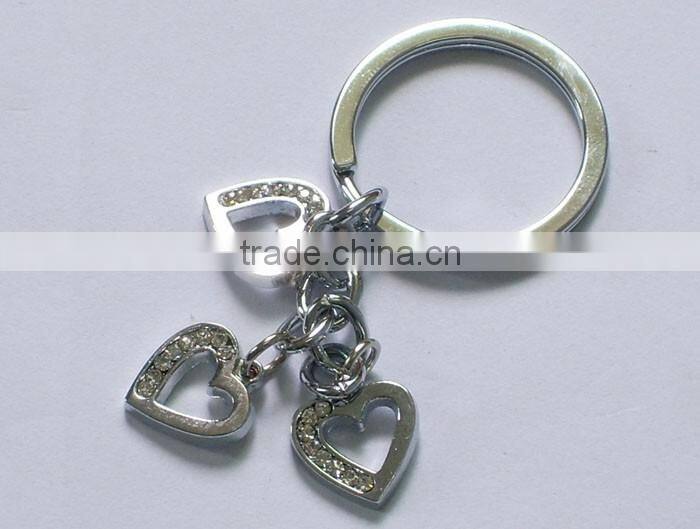 Customized Car Metal Key Ring Zinc Alloy Laser Logo Keychains