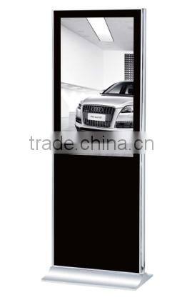 42" 46" 55" tft type lcd digital advertising display touch screen with moving wheels
