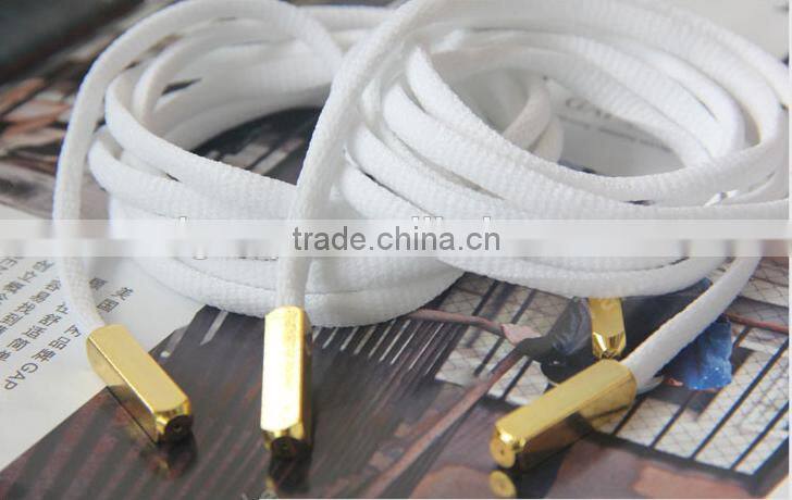custom metal tip manufacturer hoodie cotton cord laces