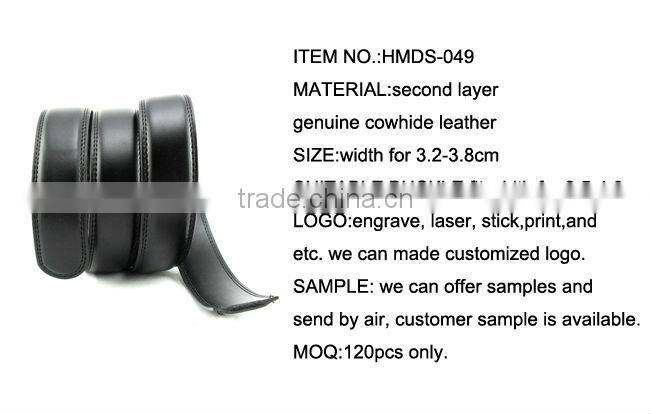 Waist wearing second layer men's bullhide belts