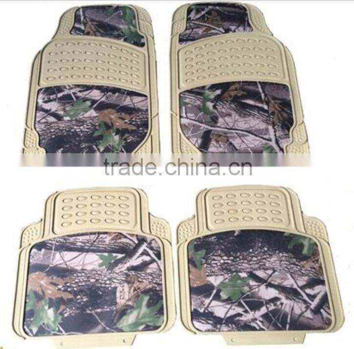 2016 newest design plastic car all season camo floor mats