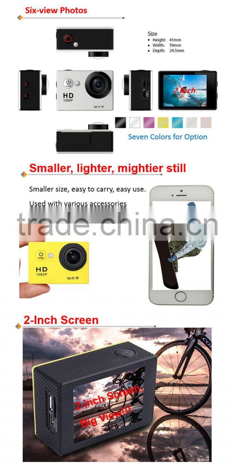 Wi-Fi 1080P Action Camera