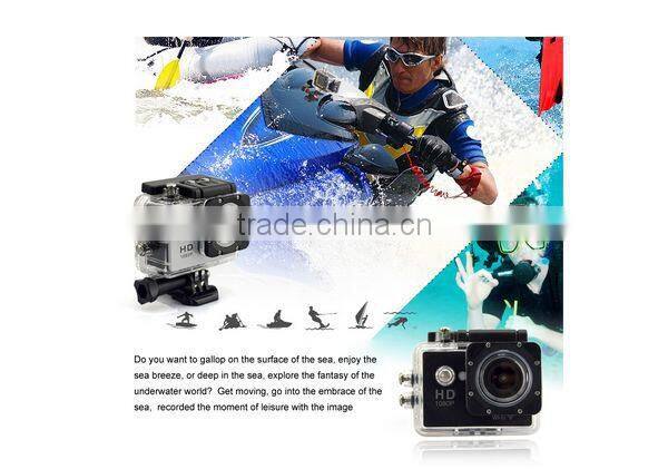 Newest 1.5inch High Speed Recording wifi 1080P 30m waterproof remote control multifunctional sport camera
