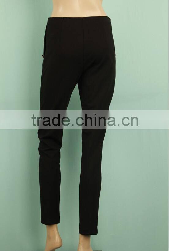 2016 fashion Cheap plus size glossy PU leather tight women leather pant