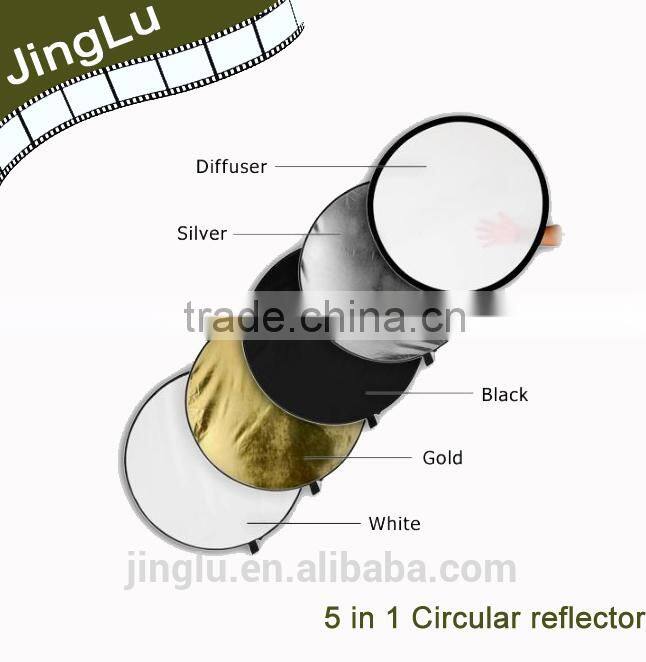 5 in1 60cm Light Mulit Collapsible disc for photography Panel Reflector diffuser