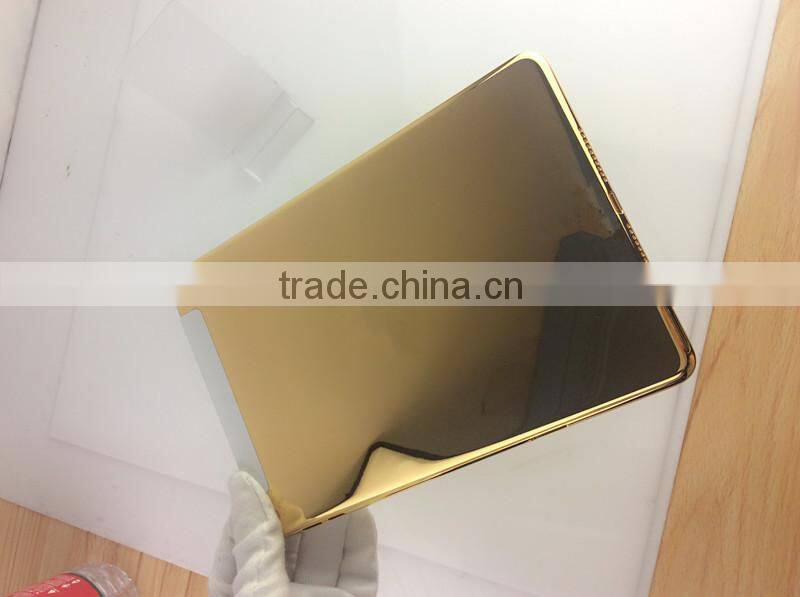 24kt gold plating back cover housing replacement for ipad mini & gold plating for ipad