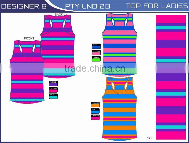 Dazzle colour stripe fashion vest