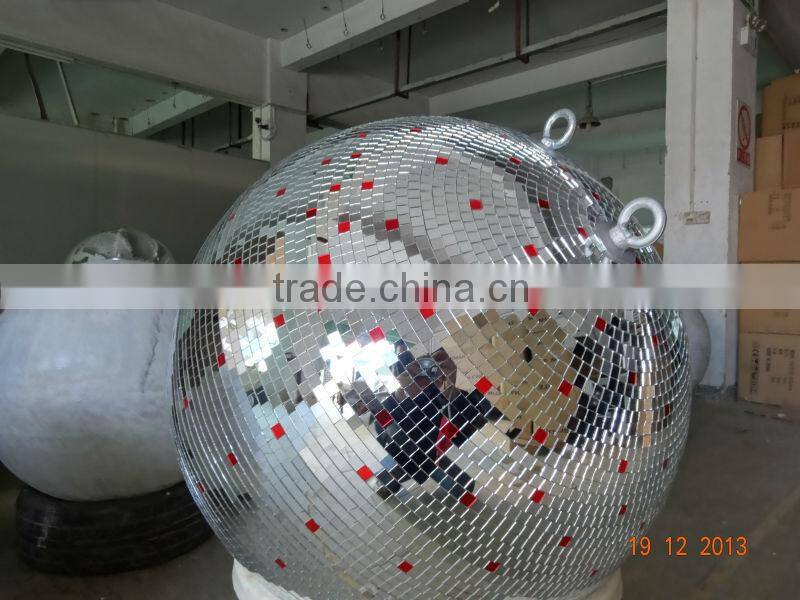 Silver or Black color 30cm/40cm /50/60cm diameter christmas hanging decorating mirror balls With Plastic or Fiberglass core