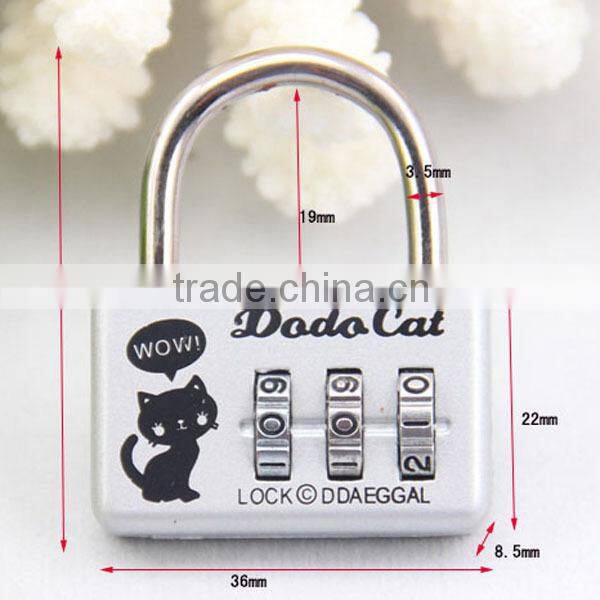 2015 Hot Sale New Fashion Digital Combination Lock For Cases