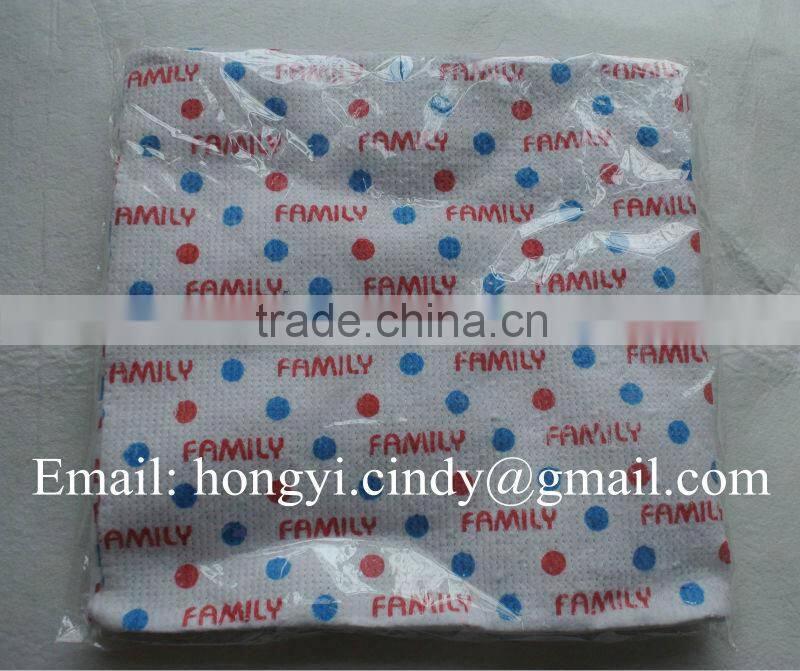 Printed 100%cotton stitch bonded nonwoven cotton floor towels