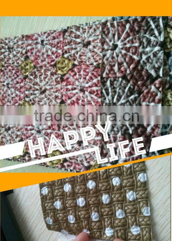 synthetic pvc fancy leather new design