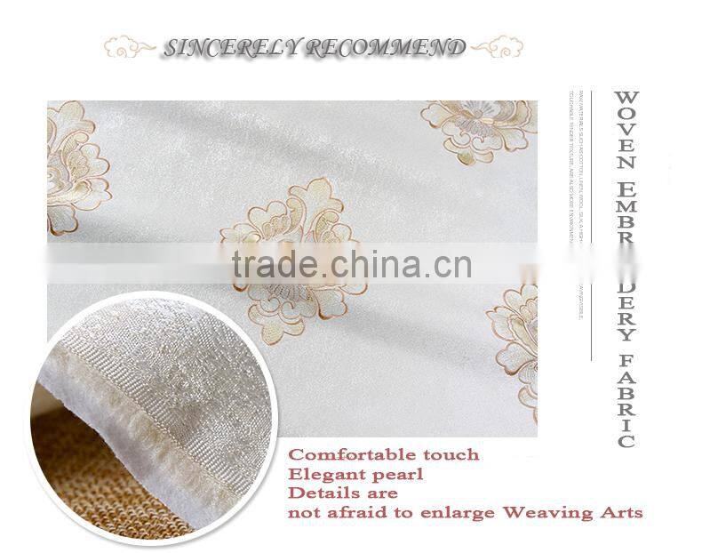 polyester non-woven embroidery wallpaper sale living room wallpaper decorative wallpaper