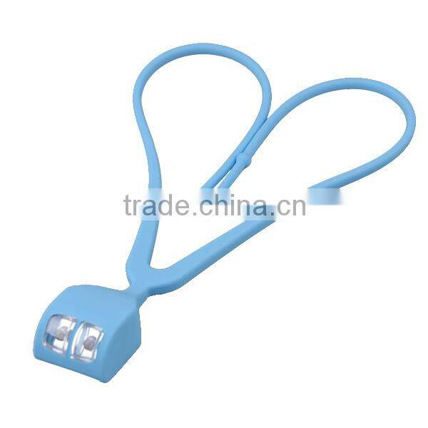 Super Bright silicon flexible led running warning light waterproof led neck light for jogging in dark