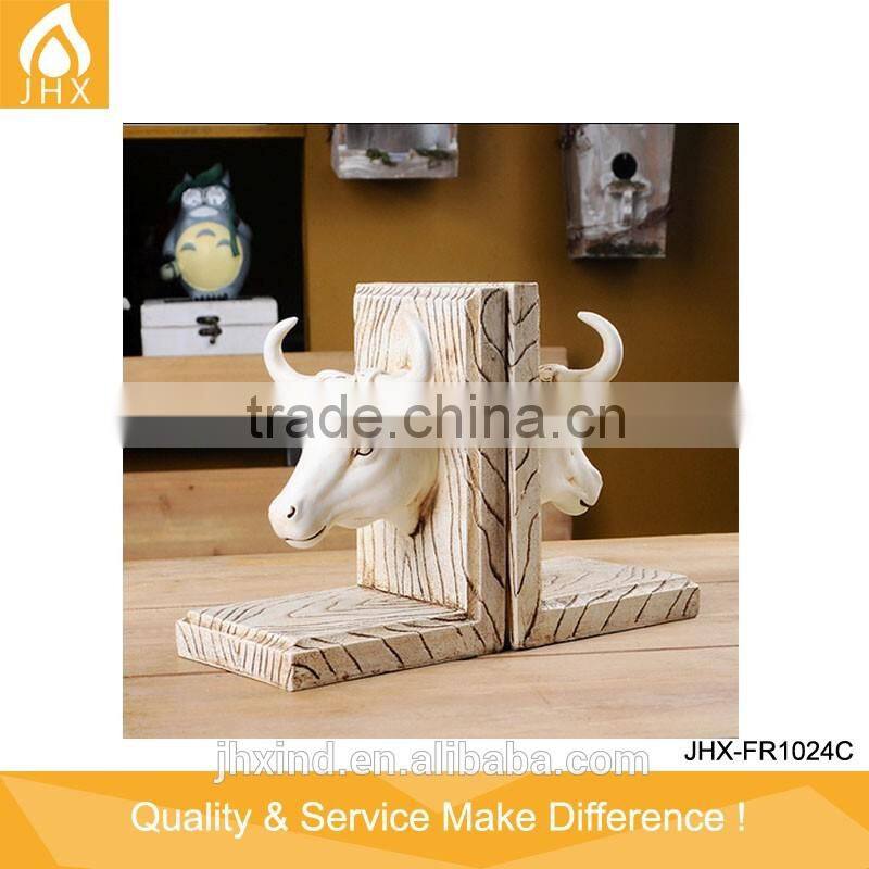 Cheap Polyresin Animal Head Modern Bookends