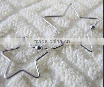 Wholesale Star Shaped BCR Stainless Steel BCR With 4mm Balls Unique Cheap BCR Body Jewlry