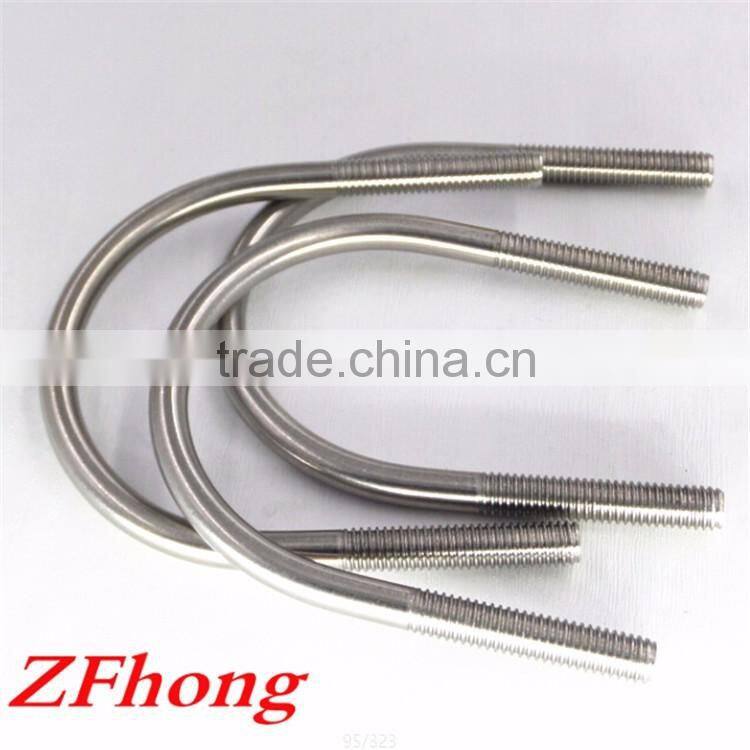 m6 m8 m10 m12 high quality zinc hot dipgalvanized 304 stainless steel u bolt m6