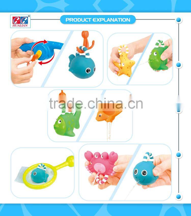 Fishing Game Toy Set With Fish Pole