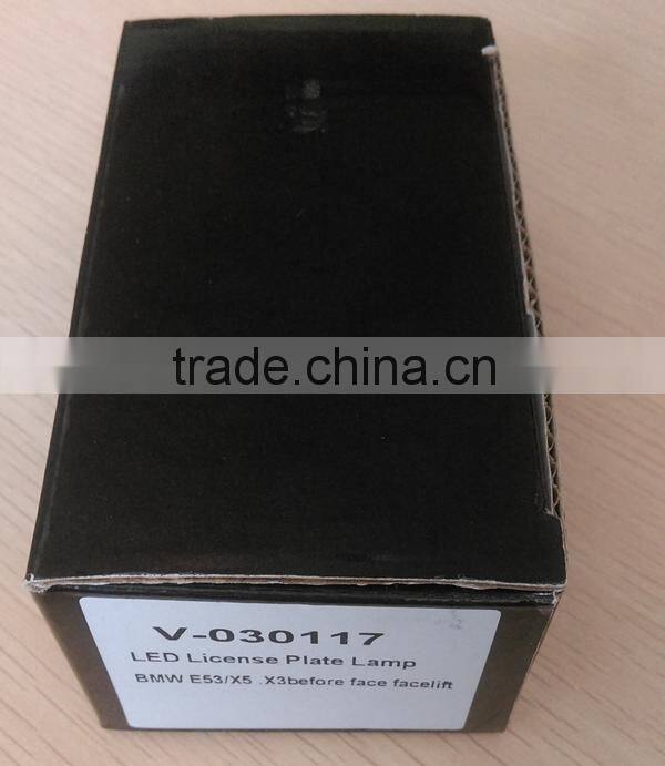 For BMW X5 E53 X3 led license pate lamp LED tail light led number plate light for BMW car with E-mark